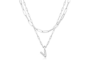 adoyi Gold Bubble Letter Necklace Balloon Initial Necklace for Women Trendy - 18K Gold Plated Layered Bubble Letter A-Z Alphabet Pendant Locket Necklace Stack Set Name Personalized Gold Jewelry Gift