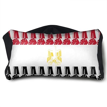 Amazon Com Egypt Flag Raised Fist Neck Travel Pillow Support