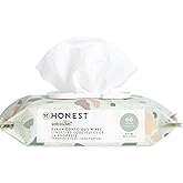 The Honest Company Clean Conscious Unscented Wipes | Over 99% Water, Compostable, Plant-Based, Baby Wipes | Hypoallergenic fo