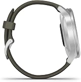 Garmin vívomove Style Hybrid Smartwatch Silver Moss Renewed Color Touchscreen view 4