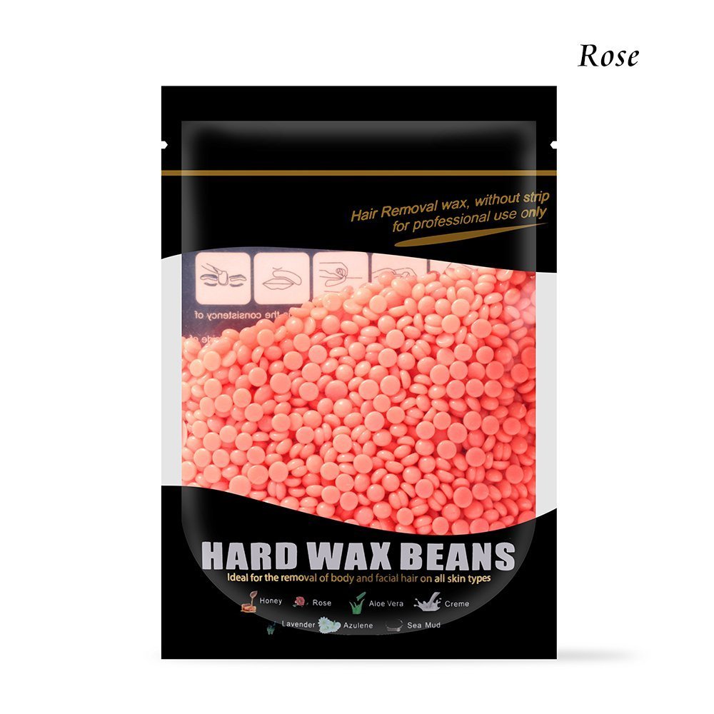 Waxkiss 300g Painless Wax Beans Home Wax Kit for Flawless Hair Removal (Rose)