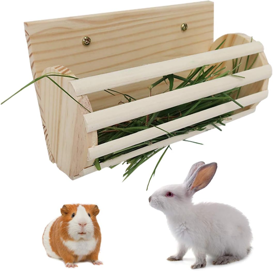 Wooden hay rack for rabbits Clearance