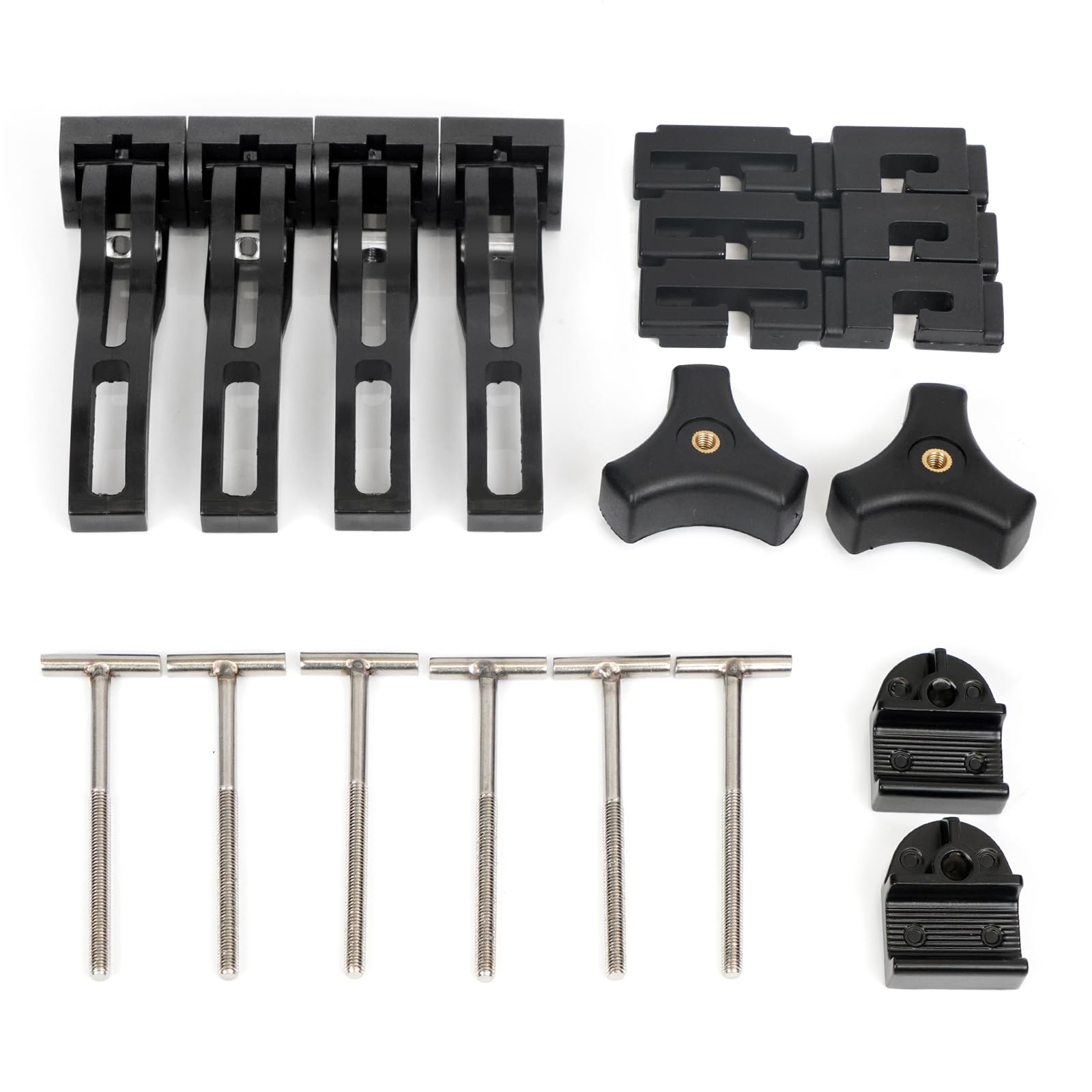 Photo 1 of Donpida Tonneau Cover Clamp Rigid Tri-fold Four-fold Carriage Cover Fasteners for Pickup Truck Bed Cover T-Bolts Front Clamps Rear Clamps Accessories Replacement Tonneau Cover Parts Universal