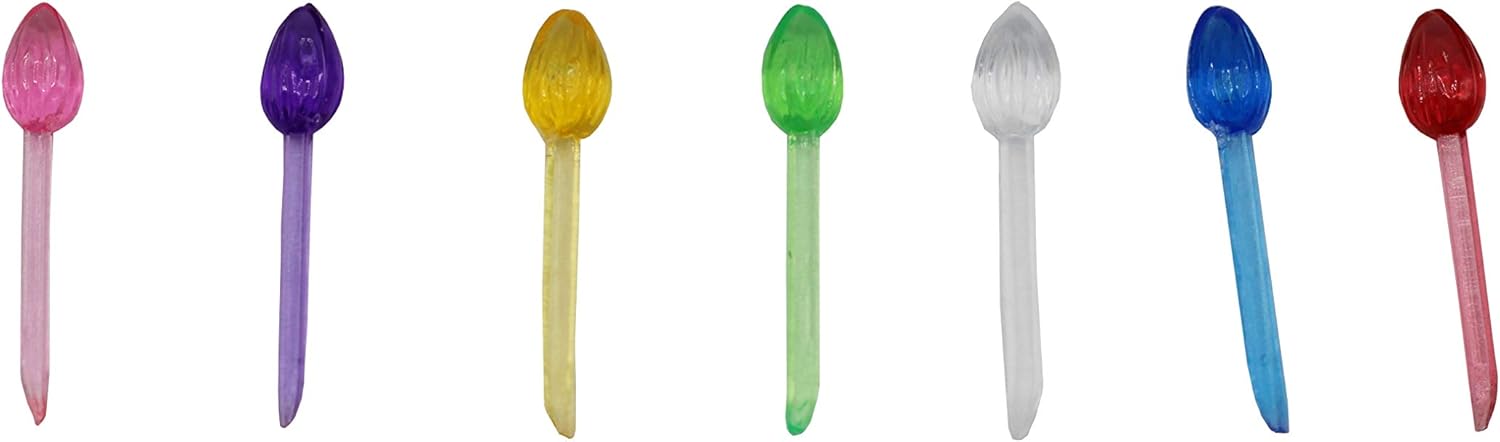 Trees - Creative Hobbies 5GN9 Mini Flame Shape Pin Light Ornaments - 250 Piece Small Multi-Color Pack for Ceramic Christmas Trees and DIY Projects