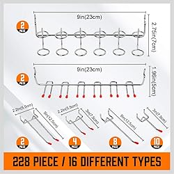HORUSDY 238-Piece Pegboard Hooks