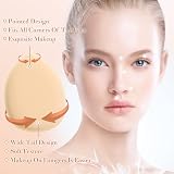 WLLHYF 10 Mini Triangle Makeup Sponges for Loose Powder Foundation Wet Dry view 3