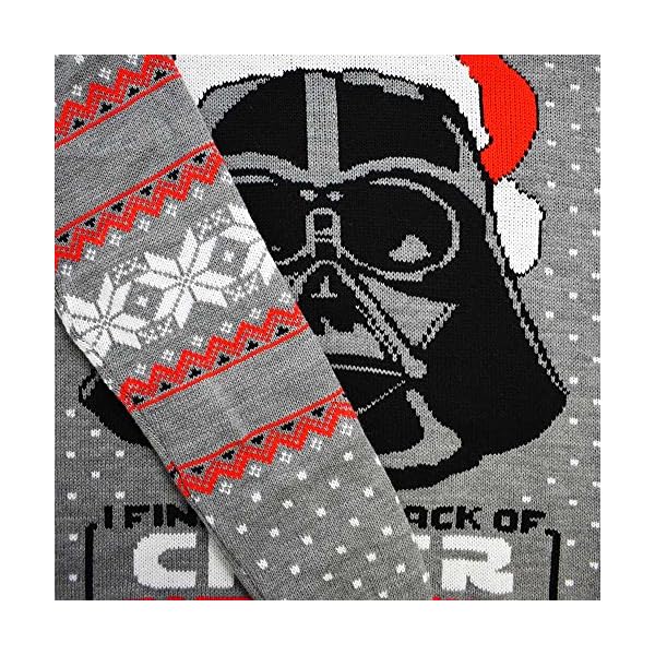 Numskull Unisex Official Star Wars Darth Vader Knitted Christmas Jumper for Men or Women - Ugly Novelty Sweater Gift… - Image 6