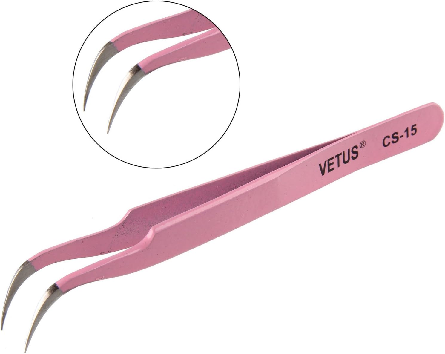 Beauty7 Stainless Steel Hook Tipped Precision Tweezer Whiteheads