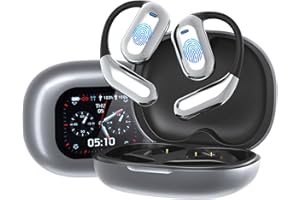 AMZETH AI Translation Earbuds, OWS LCD Translation Earbuds Real Time Noise Cancelling Language Translator Wireless Earbuds for 144 Languages & Accents, Fit iOS and Android, Ideal for Travel Business Learning