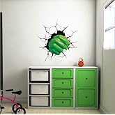 Wall Decals Fist Home Decor - Smash Fist Avenger Smash Wall Art Kids Bedroom Wall Decor Superhero Sticker Removable Wallpaper Nursery Art, s39