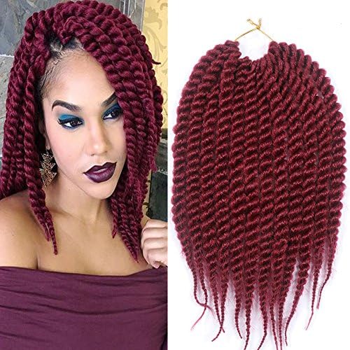 3Pcs/lot ABalance Hair 12 Inches Senegal Twist Crochet Hair Braiding Hair Synthetic Hair (#Bug)
