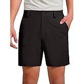 FREE SOLDIER Men's Golf Dress Shorts 7 Inch Quick Dry Lightweight Hiking Casual Work Golf Shorts with 5 Pockets