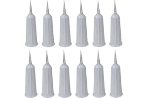 AIHMILCL Plastic Cemetery Vases 12pcs Flower Holder for Cemetery Decorations for Grave In Ground Cemetery Vase with Stake Memorial Floral Vase Flower Vase Cone for Grave Lawn Memorial