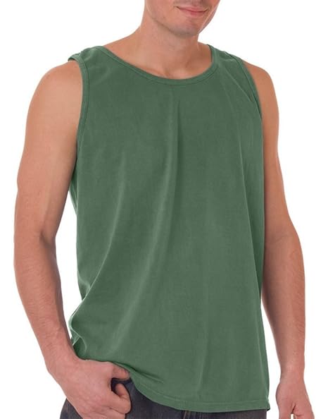 Comfort Colors Men S Ringspun Garment Dyed Tank Light Green 9360