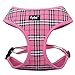 PUPTECK Soft Mesh Dog Harness and Leash Set Pet Puppy Cat Comfort Padded Vest No Pull Harnesses, Pink, L