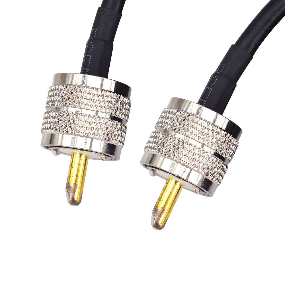 RG58 15M Low Loss UHF PL259 Male to Male WiFi Antenna Cable Coaxial PL259 Coax Connectors for