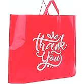 Camtoms Large Thank You Bags with Handles, Large Retail Bags for Merchandise, Boutique, Shopping | Extra Thick 3mil