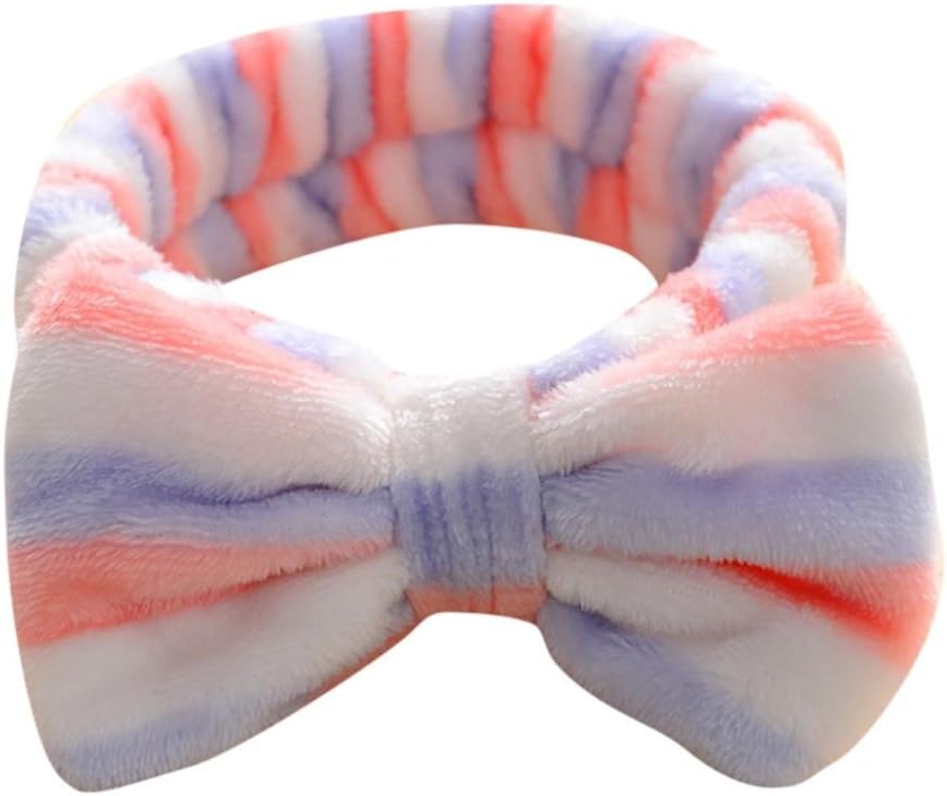 Spa Bath Headband, KaloryWee Beauty Cute Women Girl Bow Knot Soft Hairband Head Wrap Bath Spa Face Headband