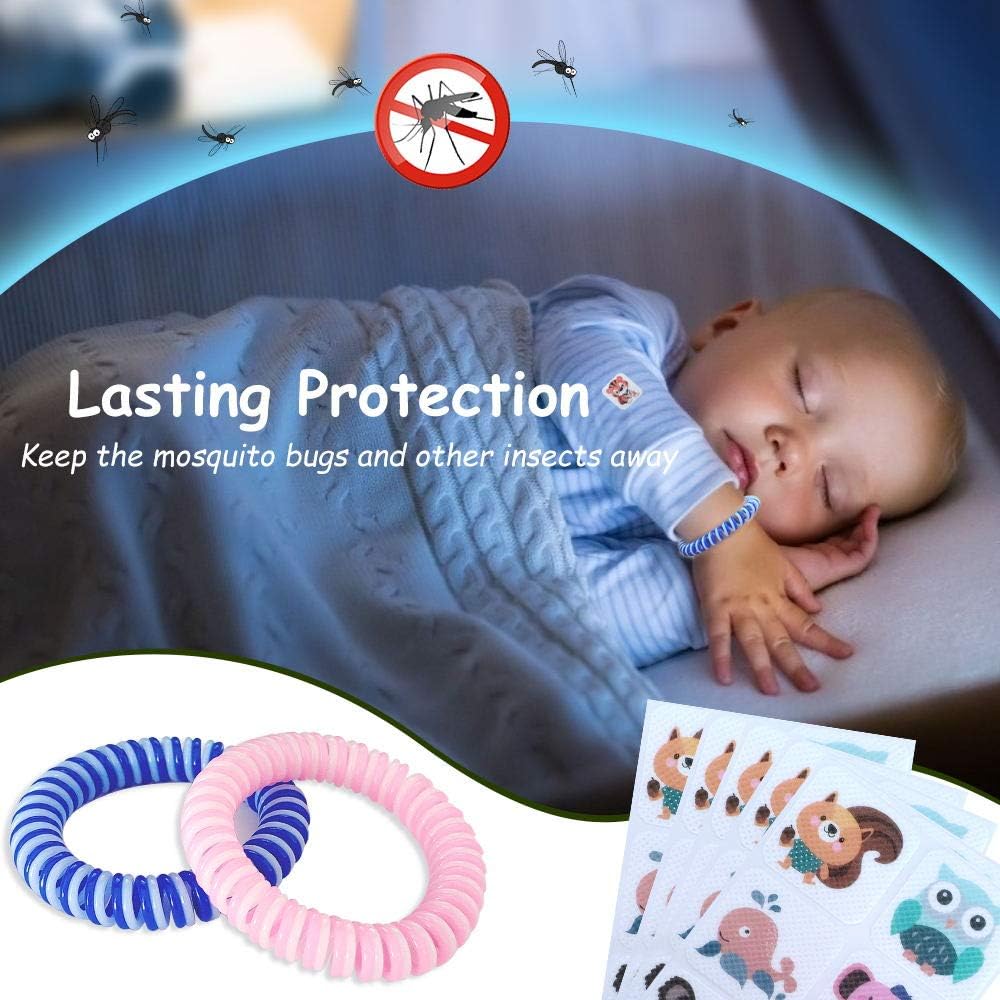 120 Pcs Patch, Resealable Stickers with 2 Bracelet- for Family Kids, Adults & Pets, 100% Natural Materials, DEET-Free, Non Toxic, Waterproof Safe Travel Sticker: Health & Personal Care