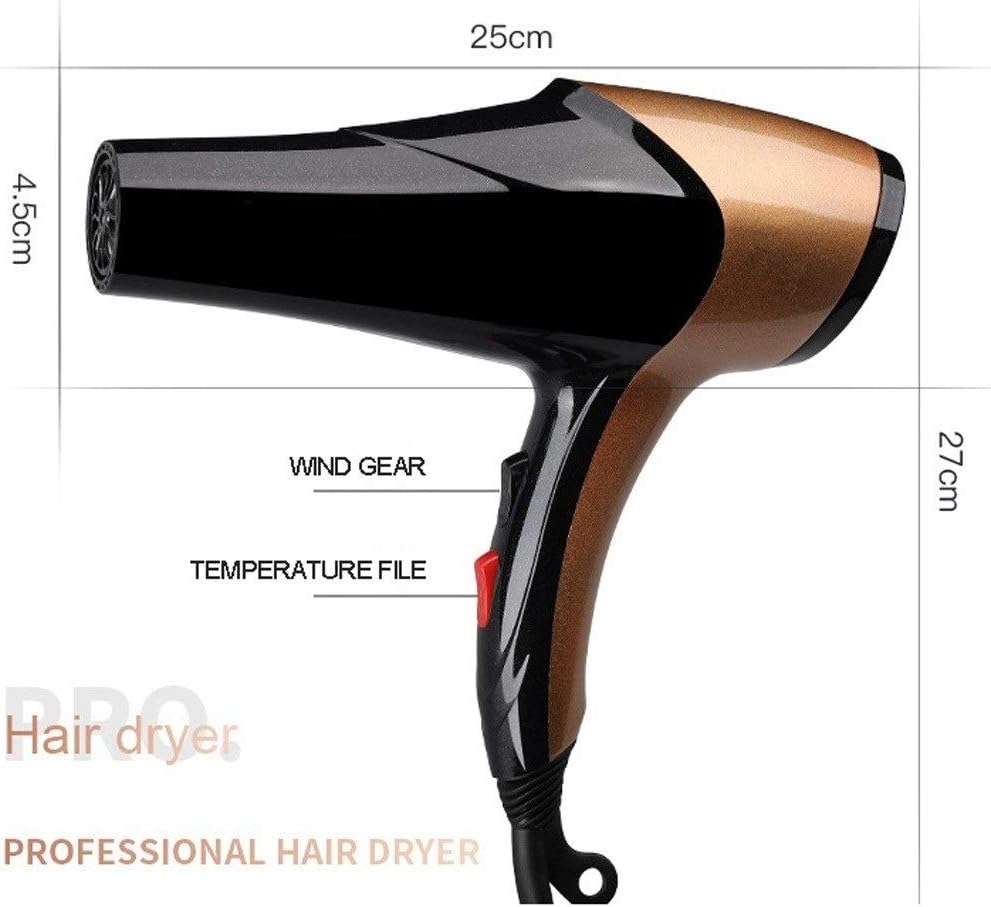 Zbx Salon Professional Hair Dryer 2 Acceleration 3 Heating And