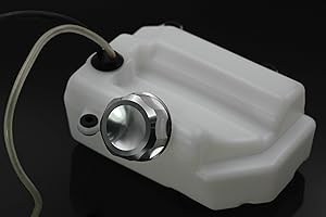 GTBRacing Petrol Fuel Gasonline Plastic Tank with Metal Cap for 1/5 RC Car HPI km rv baja 5b ss 5t 5sc Part (With Silver Cap)