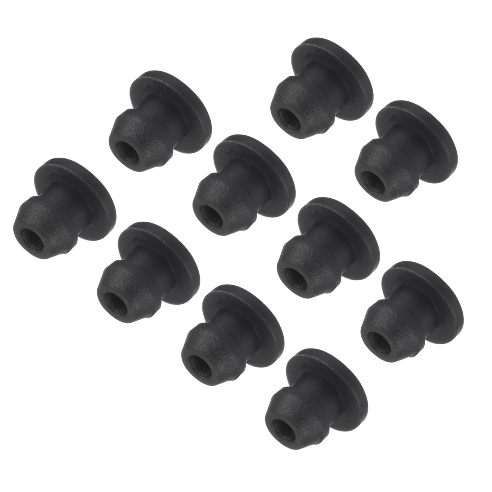 Photo 1 of MECCANIXITY Silicone Snap in Locking Hole Plugs,Rubber Panel Seal Cover Flush Type Panel Round for Kitchen Rubber Bulkheads Waterproof Sealing Plugs 5.5mm/0.2 Inch Diameter Black,Pack of 10