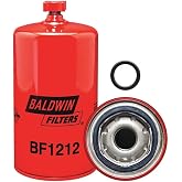 Baldwin BF1212 Heavy Duty Diesel Fuel Spin-On Filter, Red