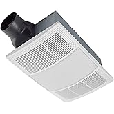 Broan-NuTone BHFLED110 PowerHeat Bathroom Exhaust Fan, Heater, and LED Light Combination, 110 CFM