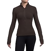 SIS QUEEN Women's Workout Jackets Slim Fit Athletic Track Tops with Pockets Thumb Holes Full Zip Up Lightweight Sportswear