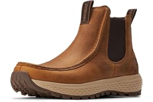 SUREWAY Men's Chelsea Boots,Fashion and Comfort Driving Shoes,Leather Moc Toe Outdoor Work Boots,Slip-Resistant Outsole,EH-Rated,All-Weather Rugged Slip-On Work/Casual/Dress Boots Shoes for Men