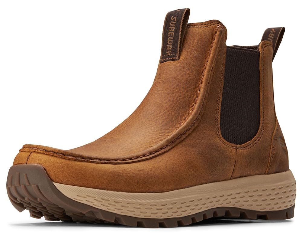 SUREWAY Men's Chelsea Boots,Fashion and Comfort Driving Shoes,Leather ...