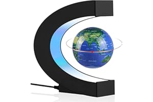 ANN BULLY Floating Globe Magnetic Levitating Globe Cool Gadgets Gifts Office Decor for Men Fun Tech Gifts Magnetic Floating Globe Spinning Globe with LED Light