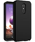 LG Stylo 4 Case,SKYLMW Heavy Duty Case Three Layer Hybrid Sturdy Shockproof Armor High Impact Resistant Protective Cover Case for LG Stylo 4, Black