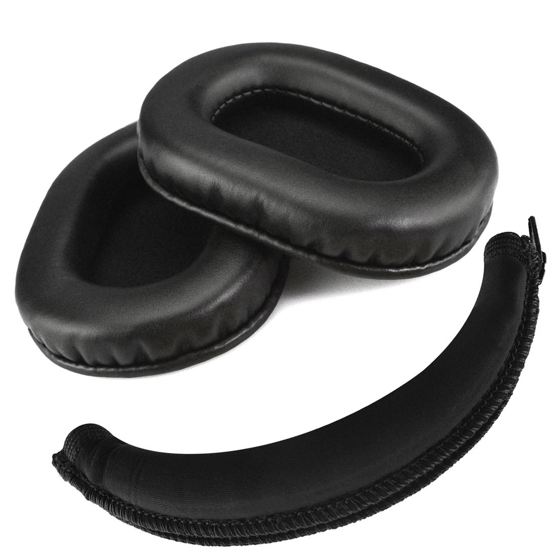 Geekria Earpad + Headband Set Compatible with SONY MDR-7506, MDR-V6, MDR-CD900ST Headphones, Repair Parts Suit (Black)