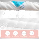 Lanjue 6 Pack Baby Washcloths Muslin 12x12 Inch 6-Layer Cotton Pink Girls view 4