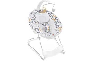Fisher-Price See & Soothe Deluxe Bouncer - Kernal-Pop, Baby Seat with Mobile
