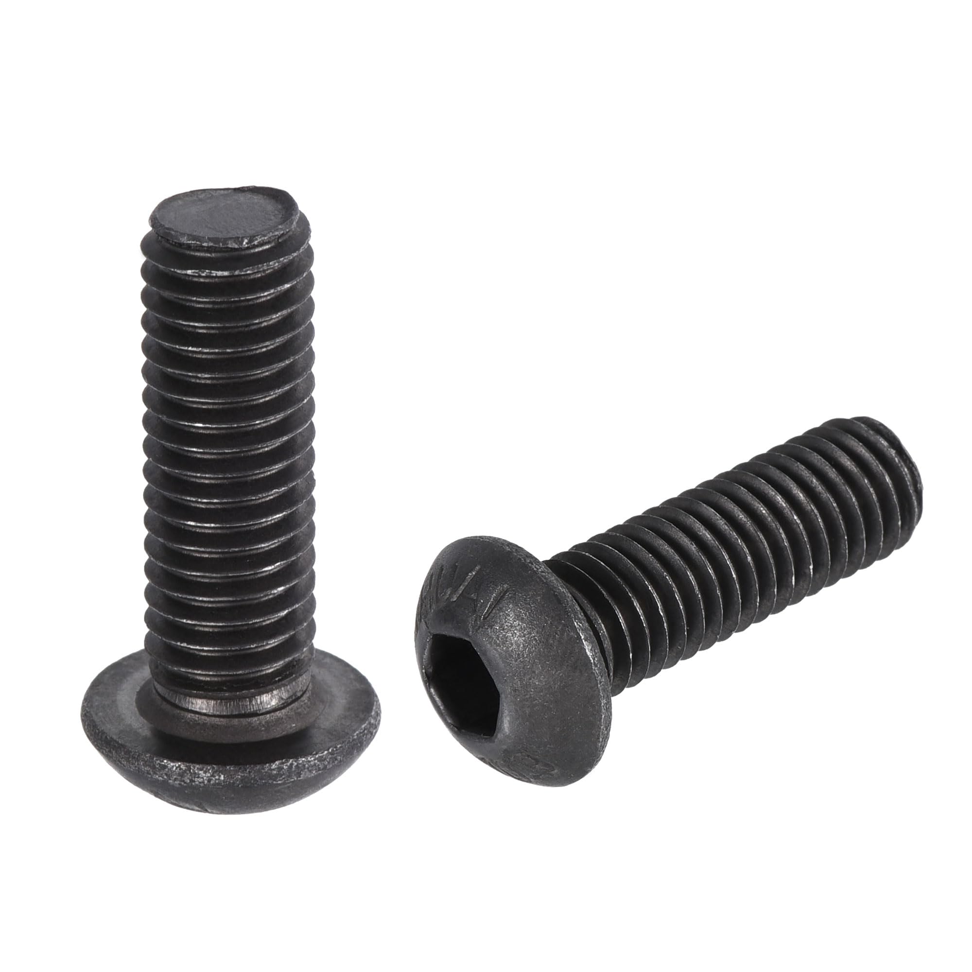 sourcing map M8x25mm Hex Socket Button Head Cap Bolts Screws Carbon Steel 50pcs