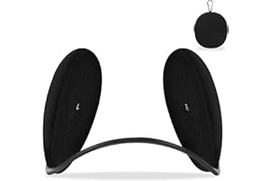 F Flammi Unisex Behind the Head Ear Muffs Foldable Winter Ear Warmers for Women & Men Ear Protection for Cycling Under Helmet