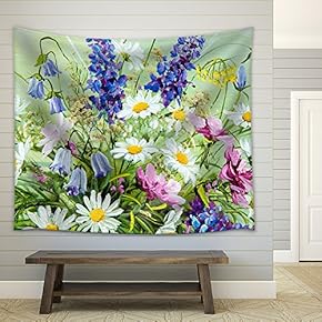 Texture, Pattern, Canvas Painted in Oils - Fabric Wall Tapestry Home Decor - 51x60 inches