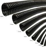 SKYPRO Split Loom Tubing 10mm Inner Black Corrugated 3m view 6