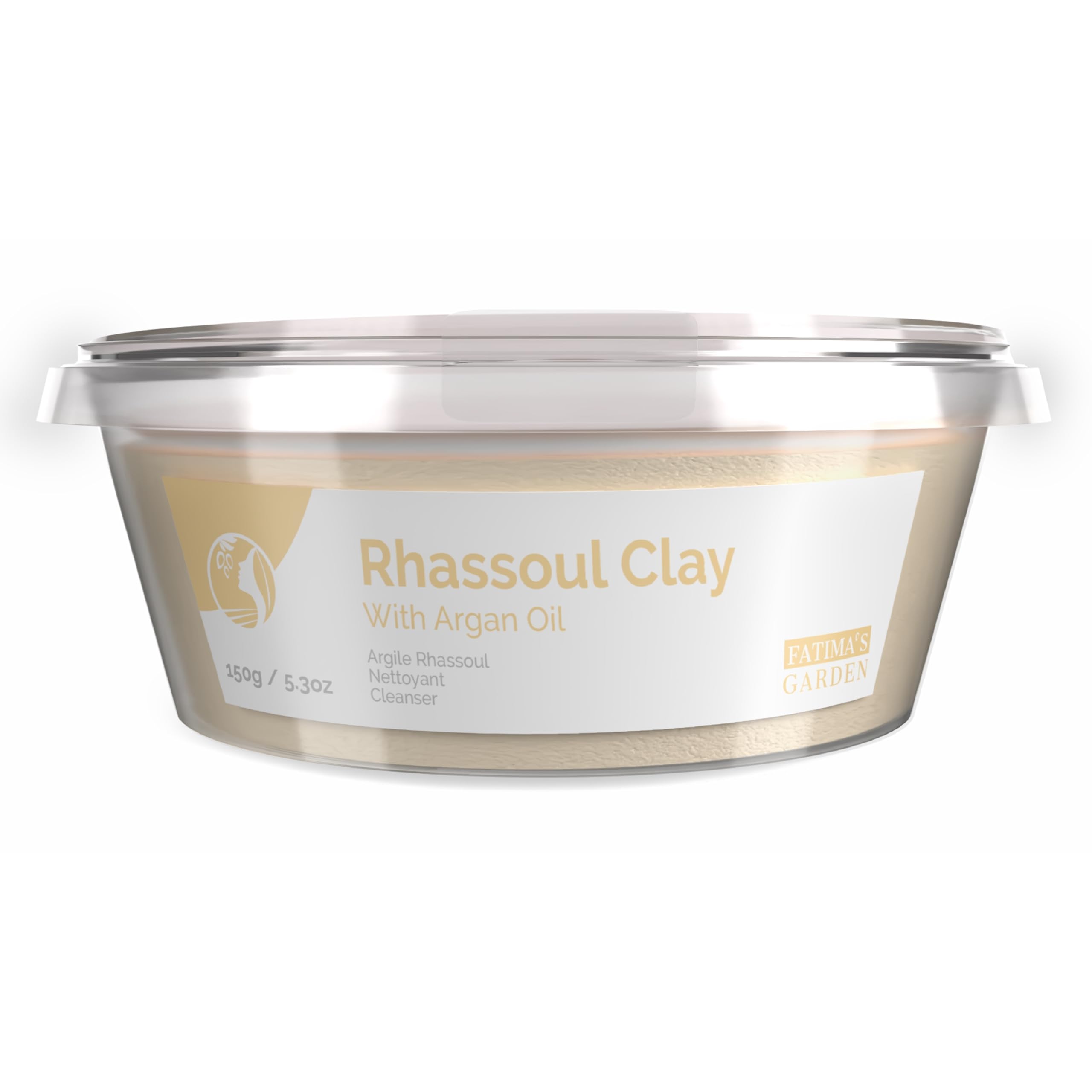 Fatima's Garden Rhassoul Clay with Argan & Eucalyptus - Detox & Soften, 150g