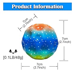 QOUXZ 6 Pack Astro Jump Ball, Multicolored