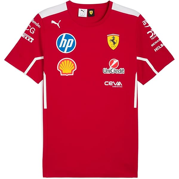 Amazon.com : PUMA Scuderia Ferrari F1 2025 Team Polo - Men - Red