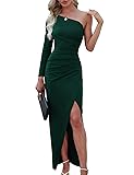 Sarin Mathews Womens One Shoulder Long Sleeve