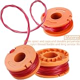 JINHENB 4 Pcs Worx Trimmer Spool Replacement Nylon Line for WA0010 view 3