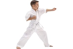 Karate Uniform, Karate Dobok, Karate Gi, Student Light Weight Beginners Uniform White