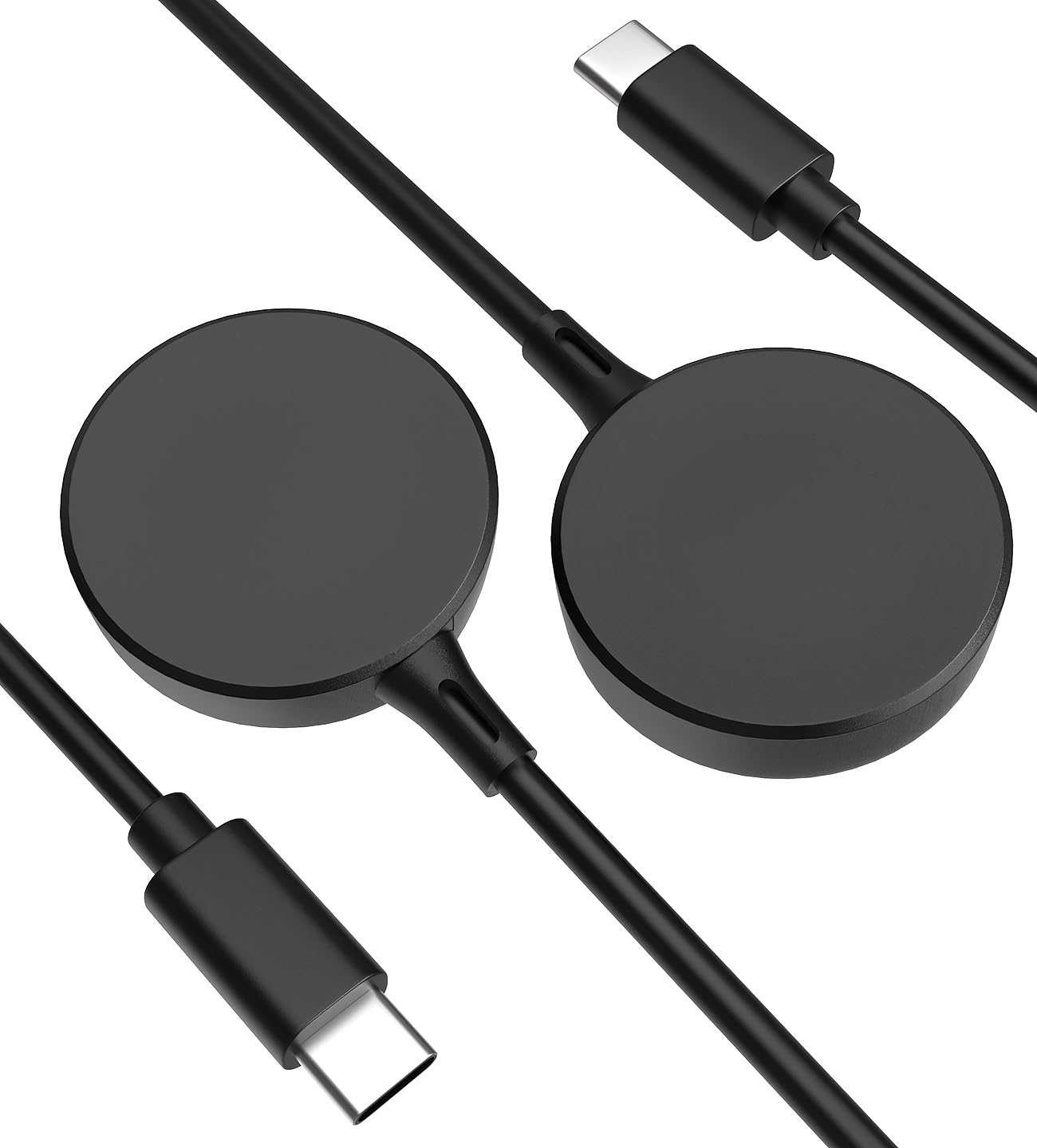 Yaekea 2Pack USB C Charging Cable Compatible with Samsung Galaxy Watch 8/8 Classic 7/6/6 Classic/5 Pro/5/4/3/FE/Ultra 2025/2024/Active 1/2 Type C Magnetic Charger for Samsung Galaxy Watch