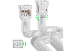 Magoog Gutter Downspout Extensions with Leaf Filter, 2PCS Leaf Filter Gutter Downspout Extensions, Fit Both 2x3’& 3x4’ Gutter