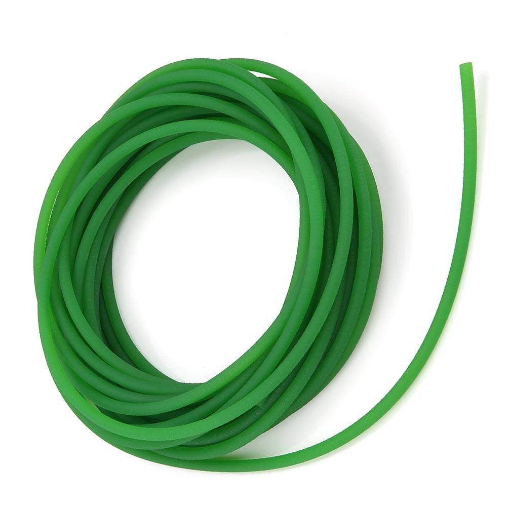 Polyurethane round belt green rough surface PU rough surface round belt industrial belt conveyor belt O-belt can be connected with motor lathe belt (5mm*10m), Power Tool Accessories