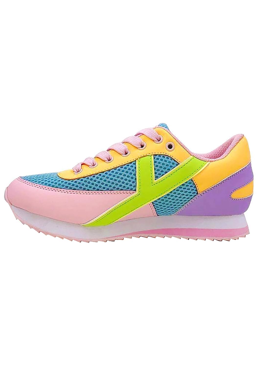 Flash Sneakers in Multicolor Pastel 